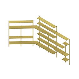 ระบบชั้นวางของร้านซุปเปอร์มาร์เก็ต 1500 มม