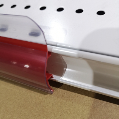 PVC Price Strip Holder Use For Supermarket Shelf Transparent